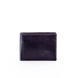 Čierna pánska peňaženka s odreninami vyobraziť