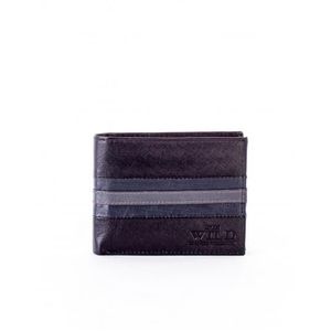 Čierno-modrá kožená peňaženka vyobraziť