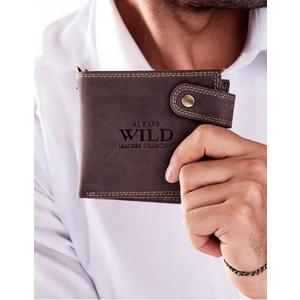 Hnedá pánska kožená peňaženka s retiazkou vyobraziť