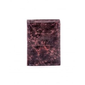 Čierno-hnedá kožená peňaženka pre mužov vyobraziť