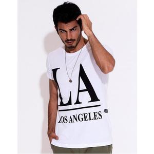 Biele pánske tričko LOS ANGELES vyobraziť