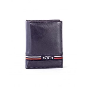 Čierna kožená peňaženka s farebnou vložkou vyobraziť