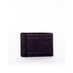 Pánska čierna sivá peňaženka s prešívaním vyobraziť