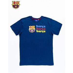 Pánske tmavomodré tričko s potlačou FC BARCELONA vyobraziť