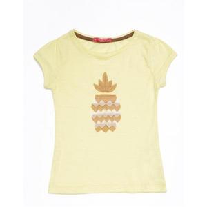 Žlté tričko pre dievčatá s ananásom vyobraziť