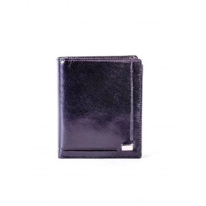 Čierna peňaženka z pravej kože s reliéfom vyobraziť