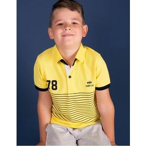 TOMMY LIFE Chlapčenské žlté polo tričko vyobraziť