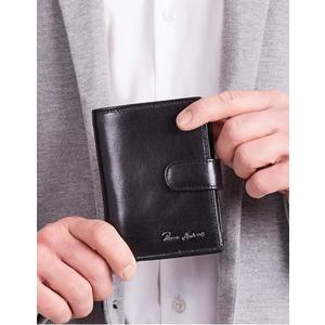 Elegantná vertikálna pánska peňaženka čierna vyobraziť
