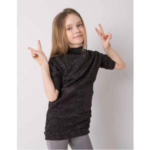 Čierna melanžová tunika pre dievčatá DODO KIDS vyobraziť
