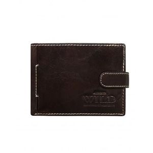 Hnedá pánska peňaženka s chlopňou vyobraziť