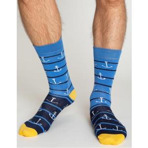 Modré a tmavomodré pánske ponožky vyobraziť