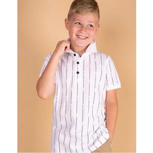 TOMMY LIFE Chlapčenské polo tričko s bielymi pruhmi vyobraziť
