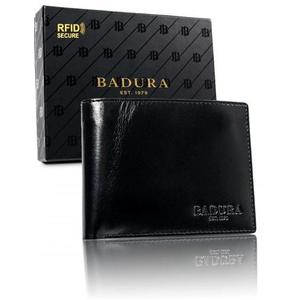 Pánska peňaženka z prírodnej kože čierna BADURA vyobraziť