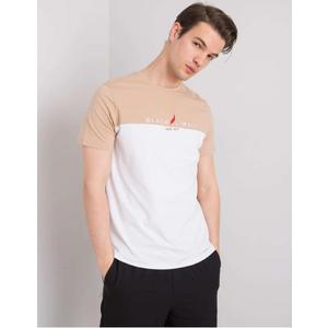 Béžovo-biele pánske tričko Morris LIWALI vyobraziť