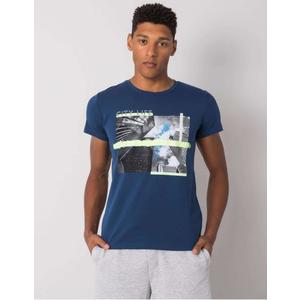 Pánske tričko Deacon s potlačou v námorníckej modrej farbe vyobraziť