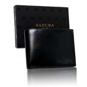Čierna pánska peňaženka z pravej kože BADURA vyobraziť