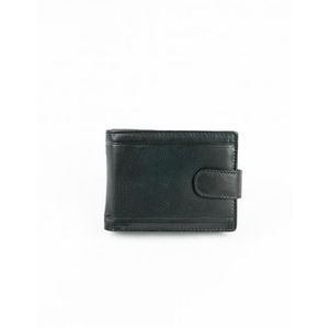 Pánska kožená peňaženka so zapínaním Čierna vyobraziť