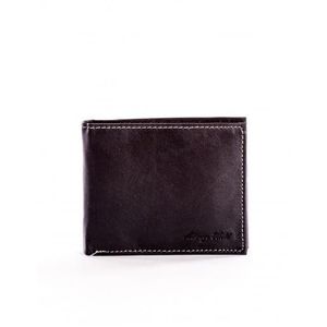 Čierna peňaženka z mäkkej kože pre mužov vyobraziť