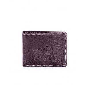 Čierna pánska peňaženka z pravej kože s chlopňou vyobraziť