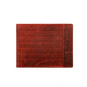 Červená kožená pánska peňaženka vyobraziť