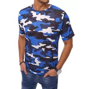 Pánske tričko s potlačou CAMO modrá vyobraziť