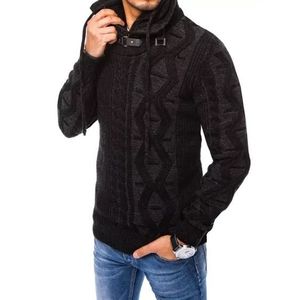 Pánsky zimný vzorovaný sveter MARK čierna vyobraziť