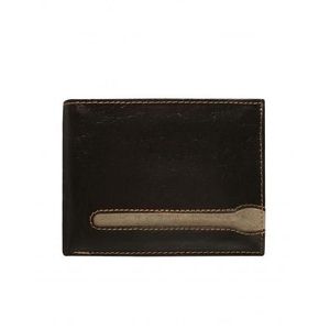 Hnedá horizontálna pánska peňaženka z pravej kože vyobraziť