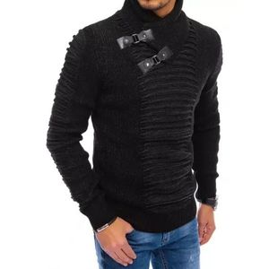 Pánsky elegantný sveter zateplený DARK čierna vyobraziť