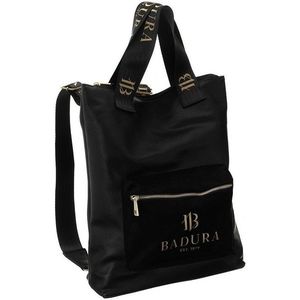 Badura čierna kabelka s funkciou batohu vyobraziť
