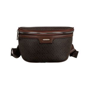 Tmavo hnedá vzorovaná crossbody kabelka david jones vyobraziť