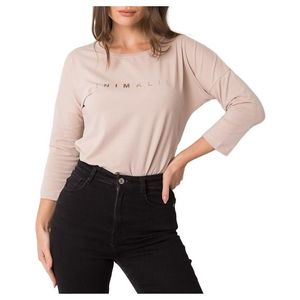 Béžové dámske tričko minimalist vyobraziť