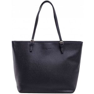 Christian lacroix čierna shopper bag s farebnou podšívkou vyobraziť