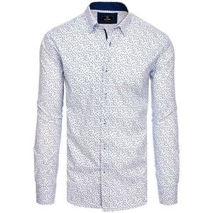 Biela košeĺa s modrým vzorom vyobraziť