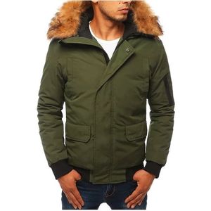 Zelená pánska zimná bunda vyobraziť