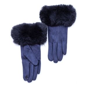 sivé rukavice s kožušinkou vyobraziť
