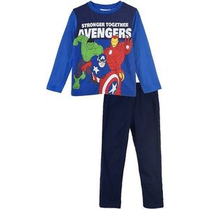 Modré chlapčenské dlhé pyžamo avengers vyobraziť