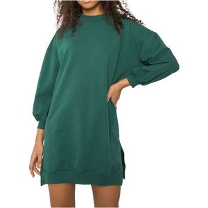 Zelené basic mikinové šaty maretta vyobraziť