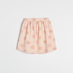 Reserved - Kvetinová sukňa - Krémová vyobraziť