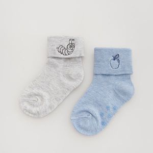 Reserved - Súprava 2 párov ponožiek z organickej bavlny - Modrá vyobraziť