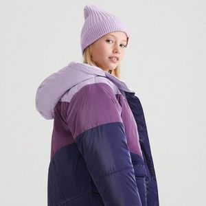 Reserved - Trojfarebná bunda - Purpurová vyobraziť
