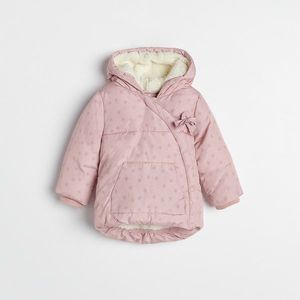 Reserved - Zateplená bunda s kapucňou - Ružová vyobraziť