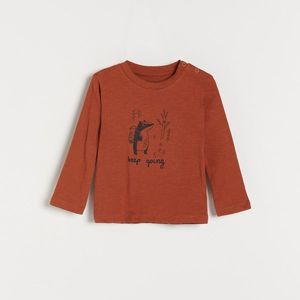 Reserved - Bavlnená košeľa s potlačou - Hnědá vyobraziť