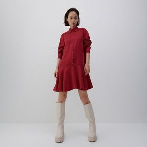 Reserved - Šaty z lyocellu značky Tencel™ - Červená vyobraziť