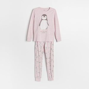 Reserved - Dvojdielne bavlnené pyžamo - Ružová vyobraziť