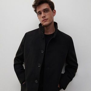 Reserved - Klasický čierny kabát - Čierna vyobraziť