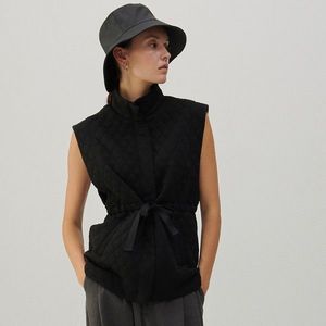 Reserved - Pletená vesta - Čierna vyobraziť