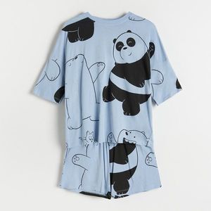 Reserved - Pyžamo so šortkami - Modrá vyobraziť