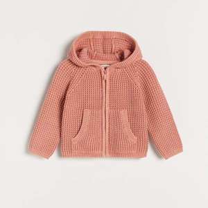 Reserved - Bavlnený sveter s kapucňou - Oranžová vyobraziť