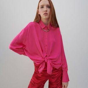 Reserved - Hladká košeľa - Ružová vyobraziť