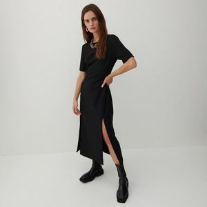 Reserved - Úpletové šaty - Čierna vyobraziť